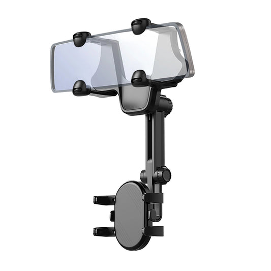 Car Phone Holder for Rearview Mirror - Black_0