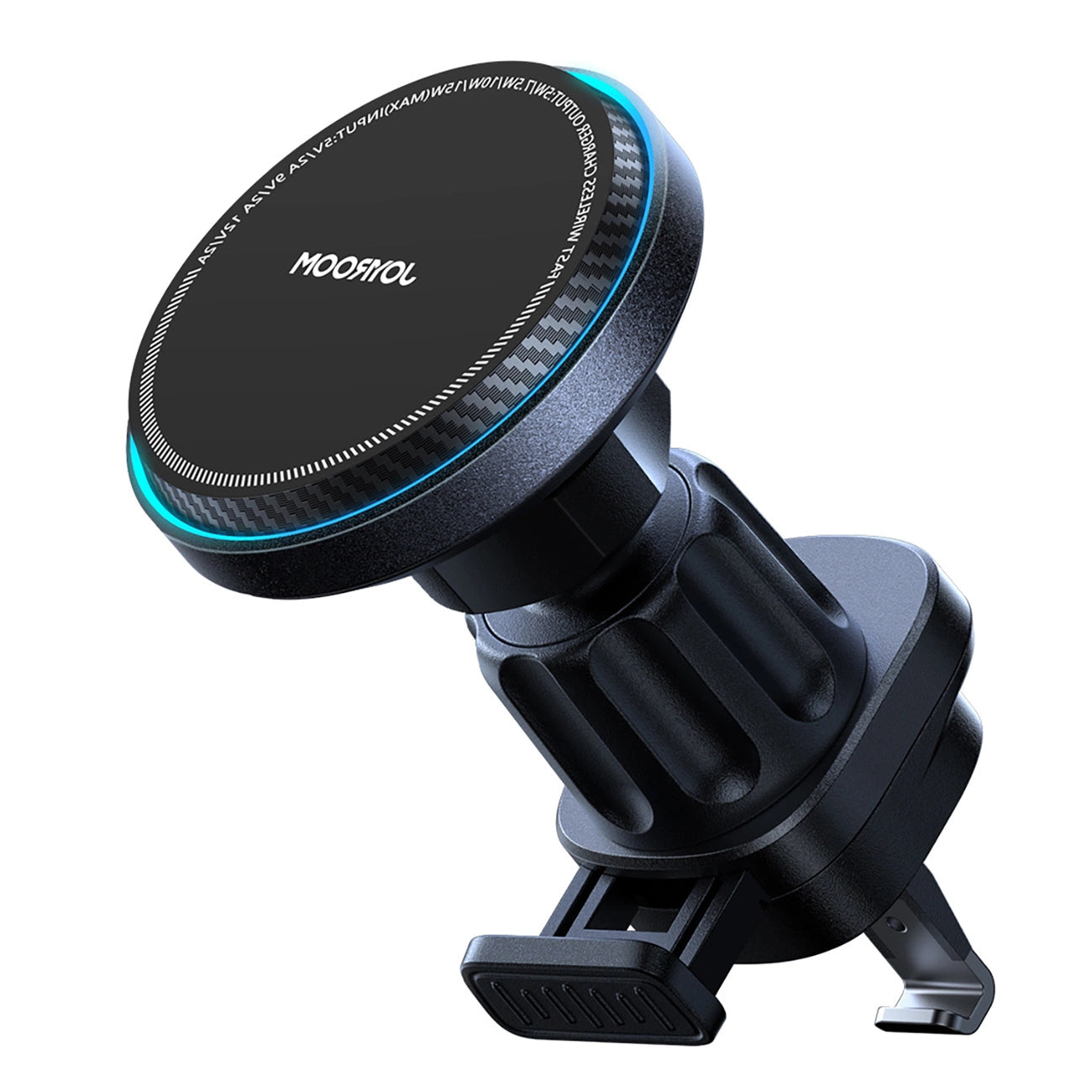 Joyroom car phone holder with wireless charger (MagSafe compatible) with air vent fan - black (JR-ZS387)_1