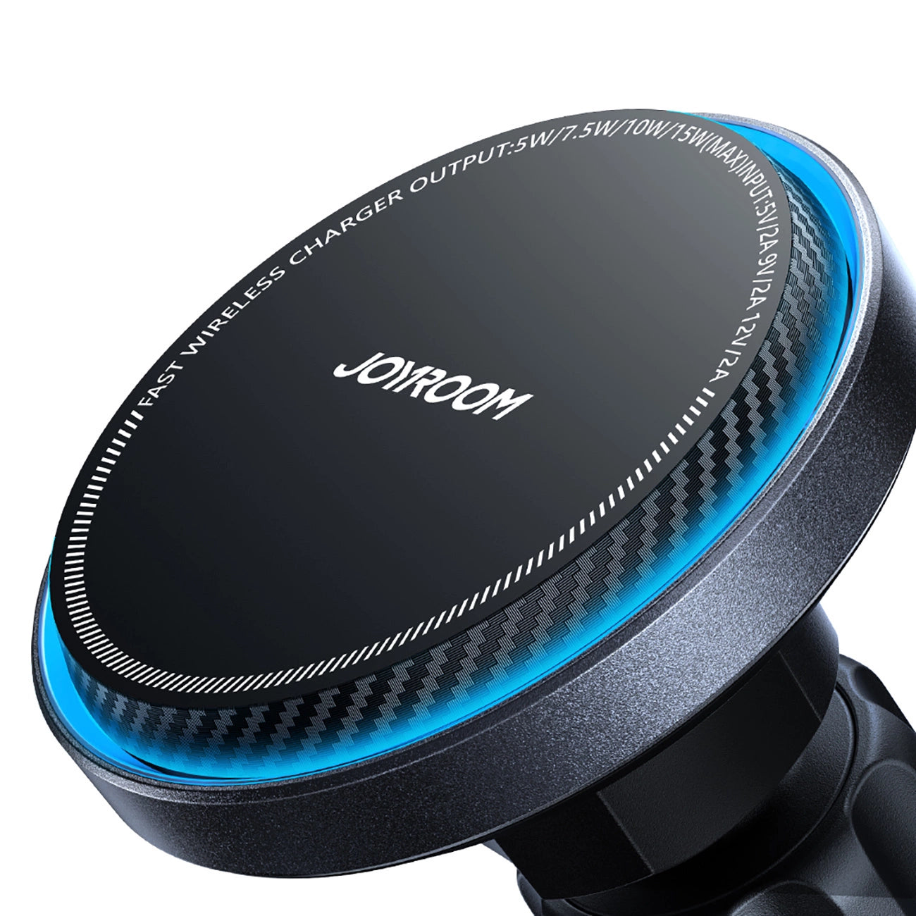 Joyroom car phone holder with wireless charger (MagSafe compatible) with air vent fan - black (JR-ZS387)_9