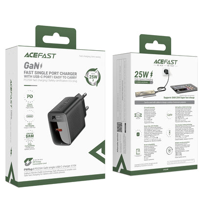 Acefast A104 Charger Network GaN USB-C PD SFC 25W - Black_4