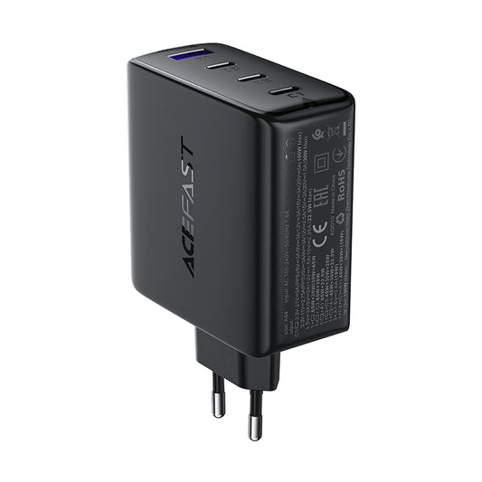 Acefast A94 Charger Network GaN2 USB-A / 3x USB-C PD 100W - Black_0