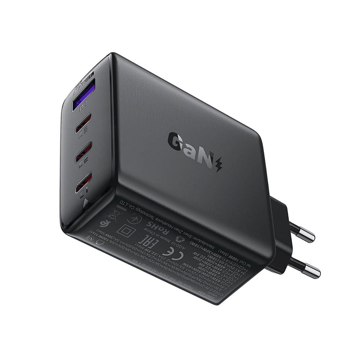 Acefast A94 Charger Network GaN2 USB-A / 3x USB-C PD 100W - Black_1
