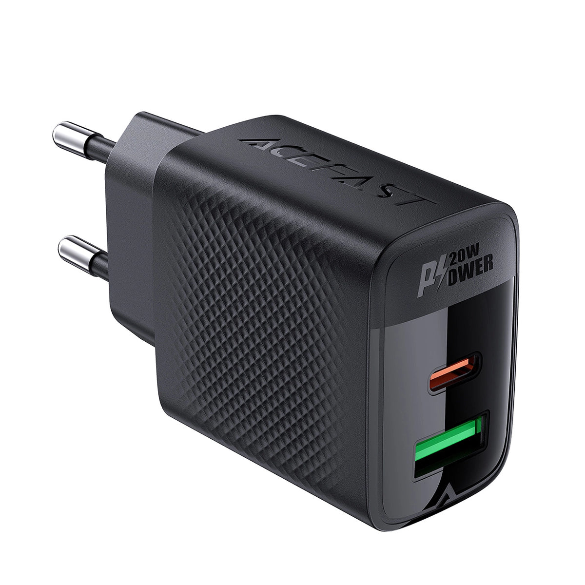 Acefast A78 Charger Network GaN USB-A / USB-C PD 20W - Black_2