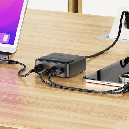 Acefast Z6 Charger Network GaN Desktop 2x USB-A / 2x USB-C PD 65W - Black_5