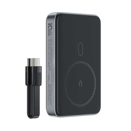 Powerbank Acefast M10 Magnetic 2x USB-C PD 30W with 15W Inductive Charging and USB-C Cable - Black_0