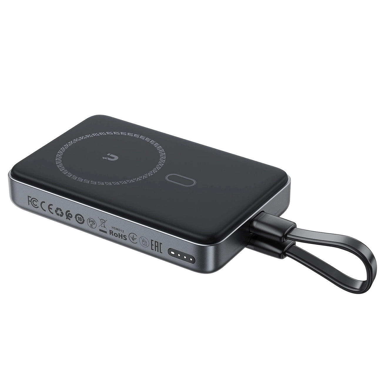 Powerbank Acefast M10 Magnetic 2x USB-C PD 30W with 15W Inductive Charging and USB-C Cable - Black_1