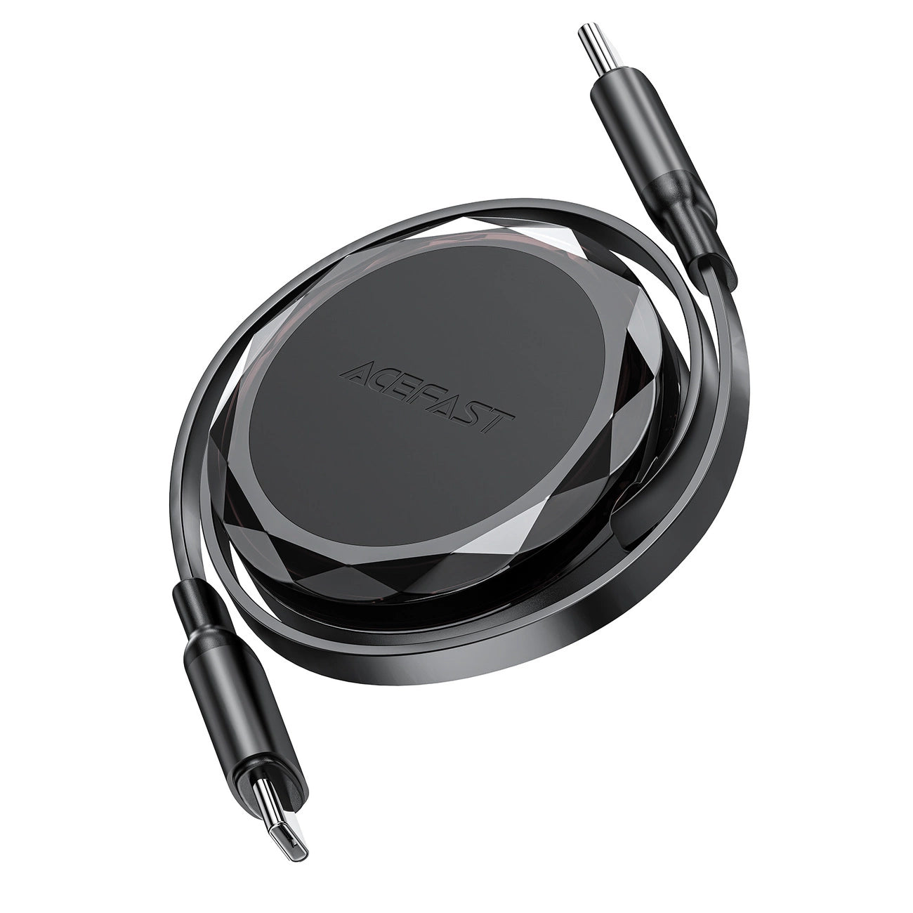 Acefast C13-03 USB-C - USB-C 60W Cable Retractable - Black_2