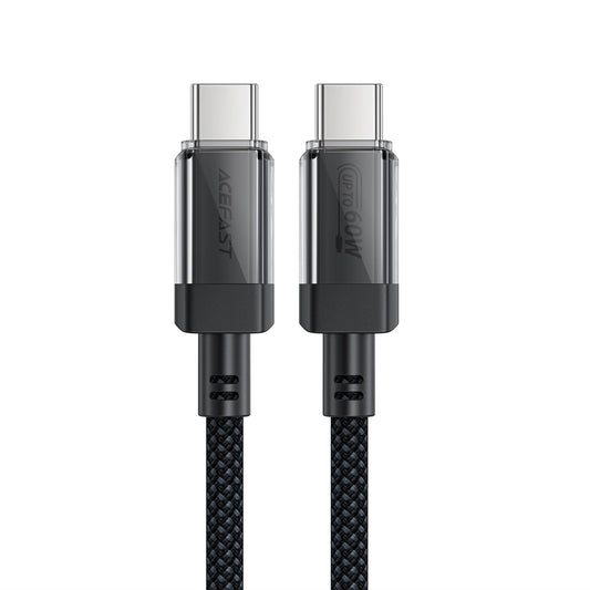 Acefast C12 USB-C / USB-C PD cable 60W 480Mb/with nylon braid - black_0