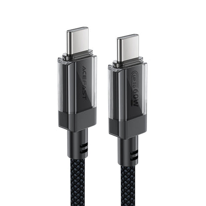 Acefast C12 USB-C / USB-C PD cable 60W 480Mb/with nylon braid - black_1