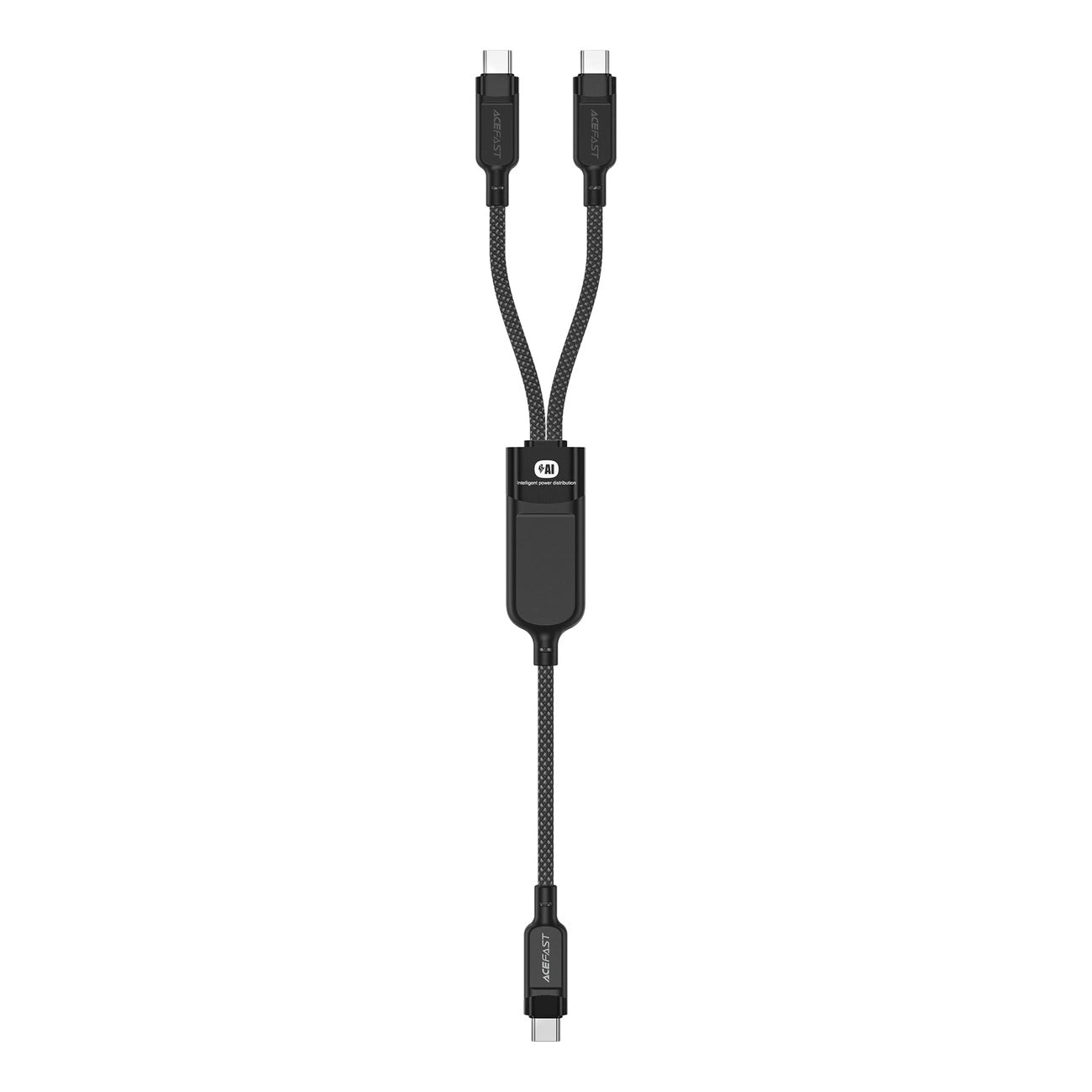 Acefast C5 USB-C - USB-C / USB-C 2in1 100W 480Mb/s cable - black_0