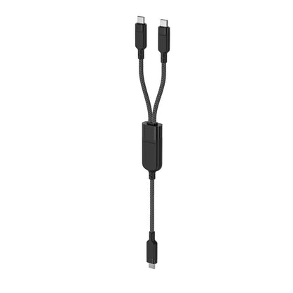 Acefast C5 USB-C - USB-C / USB-C 2in1 100W 480Mb/s cable - black_1