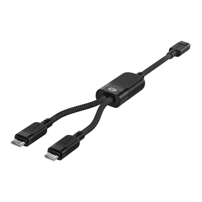 Acefast C5 USB-C - USB-C / USB-C 2in1 100W 480Mb/s cable - black_2