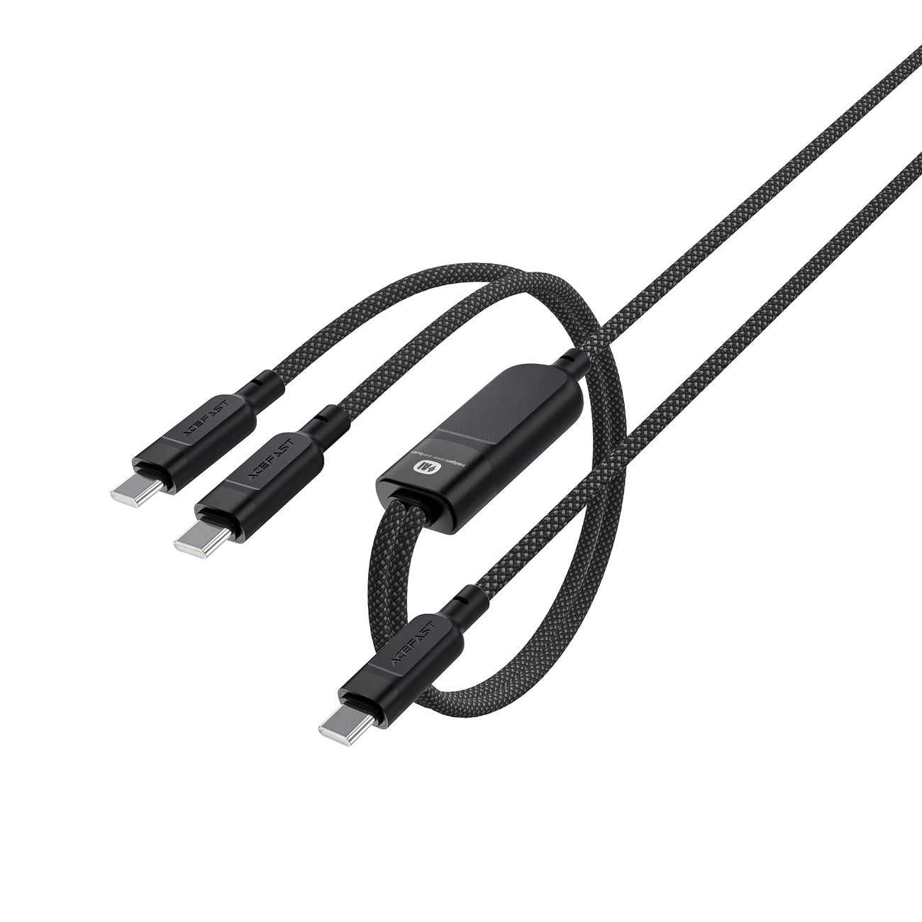 Acefast C5 USB-C - USB-C / USB-C 2in1 100W 480Mb/s cable - black_3