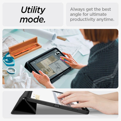 Spigen Urban Fit Case for iPad Air 10.9&#39;&#39; 4/5 2020-2022 / 11.6&#39;&#39; 2024 - Black_14