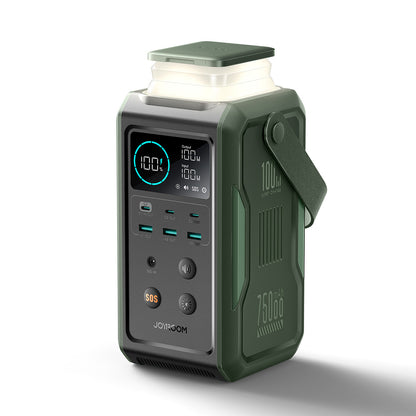 Powerbank Joyroom JR-PBF10 75000mAh 100W 3x USB-C 3x USB-A with foldable flashlight and handle - green_5