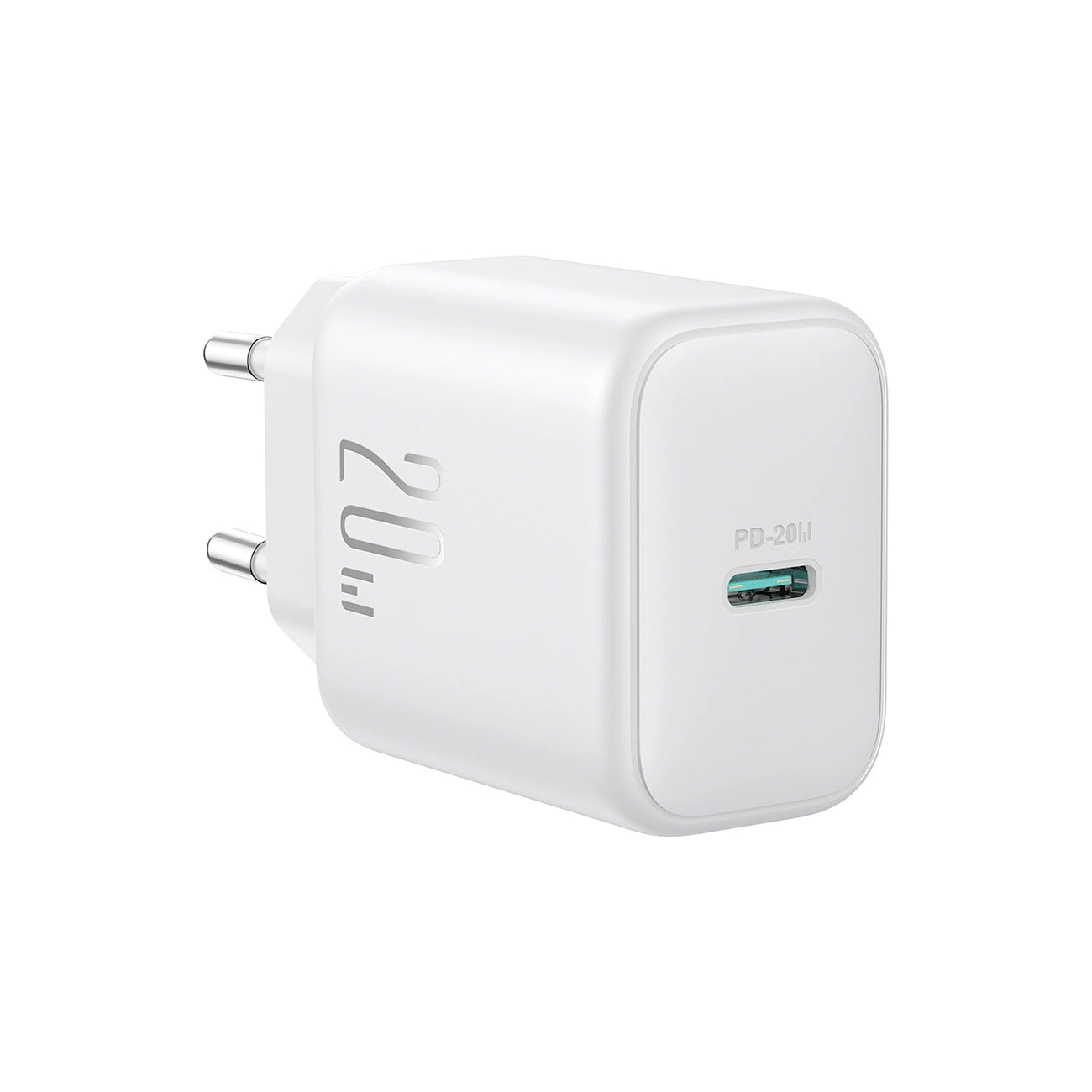 Joyroom JR-TCF20 USB-C PD 20W network charger - white + USB-C / Lightning cable 1m_1