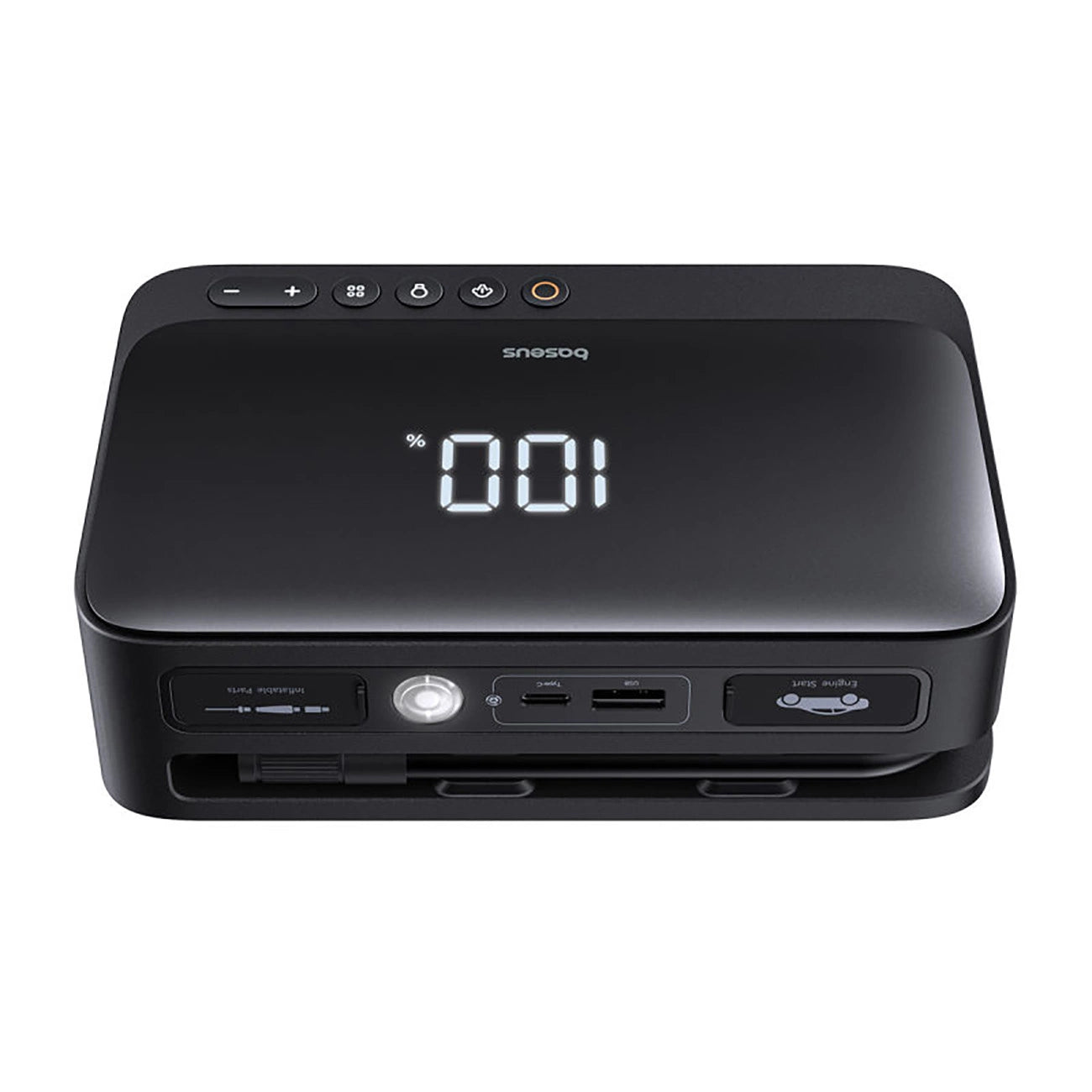 Jump starter Baseus Super Energy BS-CH013 4in1 600A with flashlight / powerbank 6000mAh / compressor - black_4