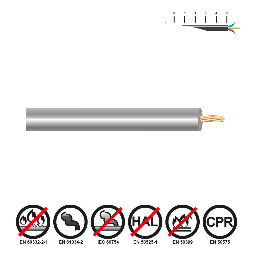 Cabo reforÃ§ado h07z1-k 6,00 mmÂ² cinzento euro/m_0