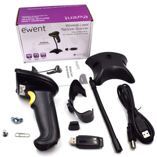 Ewent EW3430 lector de código de barras Lector de códigos de barras portátil 1D LED Negro_8
