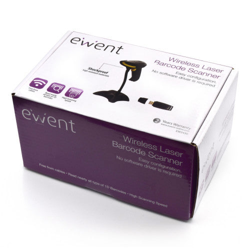 Ewent EW3430 lector de código de barras Lector de códigos de barras portátil 1D LED Negro_9