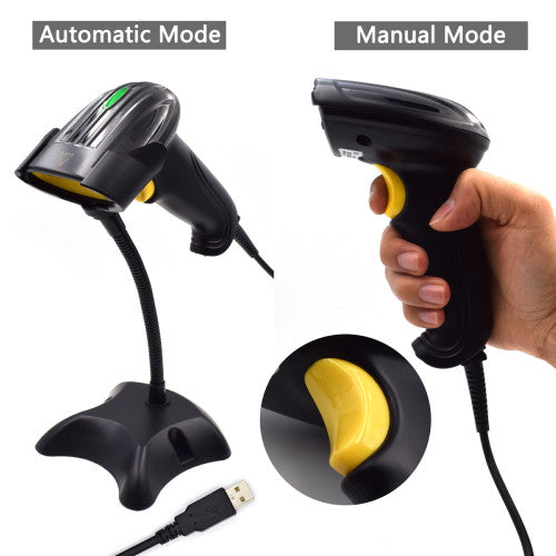 Ewent EW3400 lector de código de barras Lector de códigos de barras portátil 1D Laser Negro_5