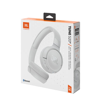 JBL Tune 520BT wireless on-ear Bluetooth 5.3 headphones - white_10