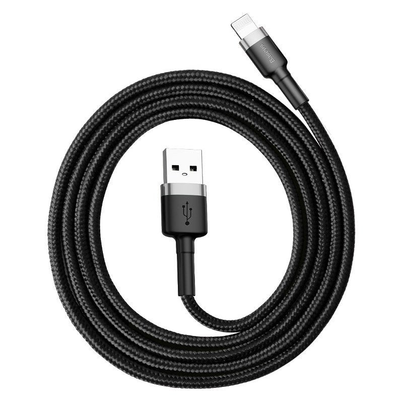 Baseus Cafule USB Lightning Cable 2.4A 0.5m (Gray+Black)_0