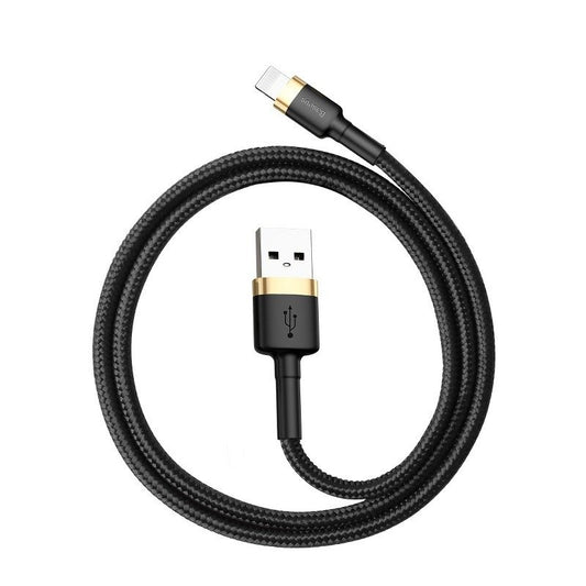 Baseus Cafule Cable USB Lightning 2.4A 1m (Gold+Black)_0