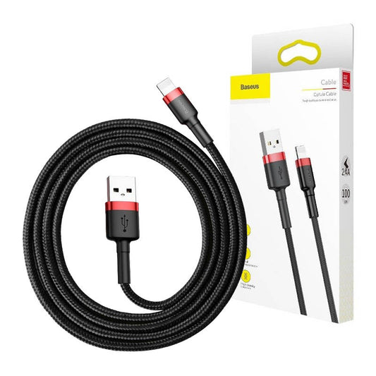 Baseus Cafule Cable USB Lightning 2A 3m (Black+Red)_0