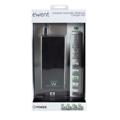 Ewent EW3966 adaptador e inversor de corriente Interior 90 W Negro_2