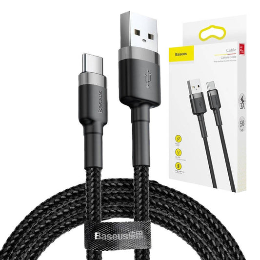 Baseus Cafule USB-C cable 2A 3m (Black+Gray)_0