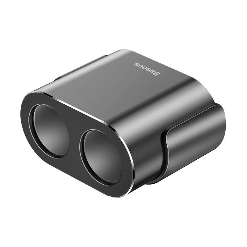 Baseus CRDYQ-01 splitter 2x cigarette lighter socket 80W 2x USB-A 3.1A - black_4
