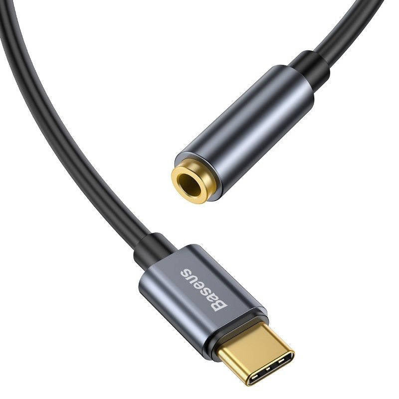 Baseus L54 adapter for USB-C headphones / mini jack 3.5mm DAC 24 bit 48 KHz - gray_9
