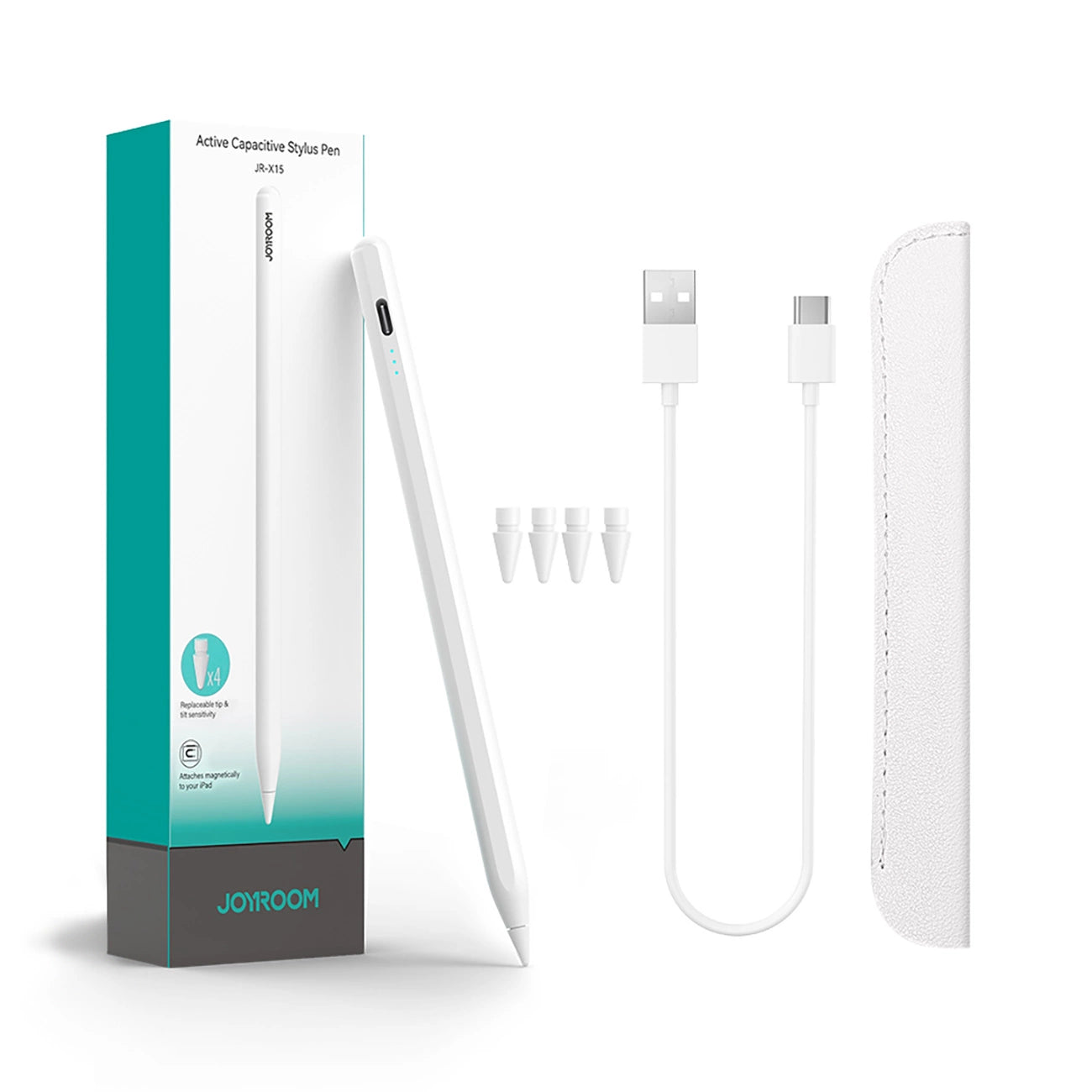 Joyroom JR-X15 active stylus 130mAh USB-C - white_3