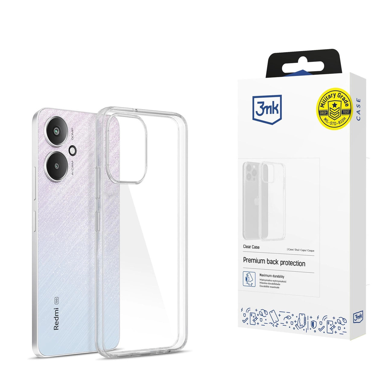 3mk Clear Case for Xiaomi Redmi 13C 5G - transparent_0