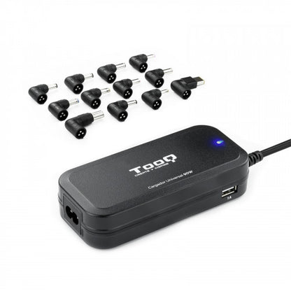 Cargador de Portátil TooQ TQLC-90BS02AT/ 90W/ Automático/ 12 Conectores/ Voltaje 12-20V/ 1 USB_0