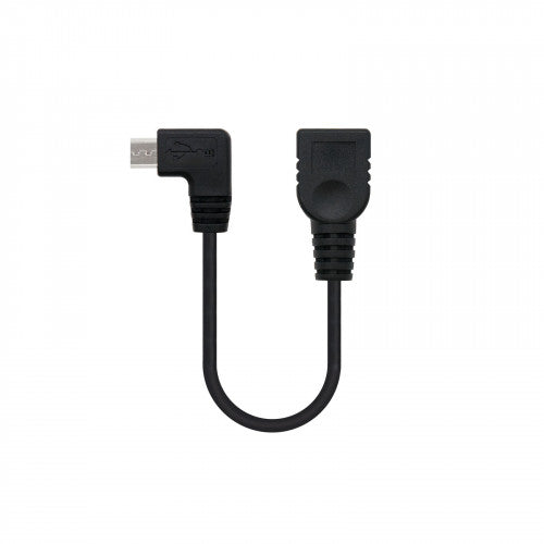 Nanocable CABLE USB 2.0 OTG ACODADO, TIPO MICRO B/M-A/H, NEGRO, 15 CM_0