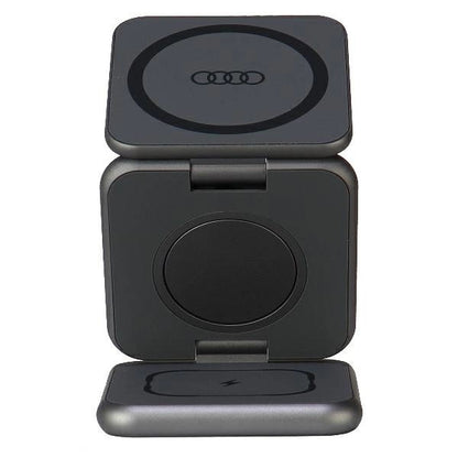 Audi Big Logo foldable inductive charger 3in1 0 - gray_0