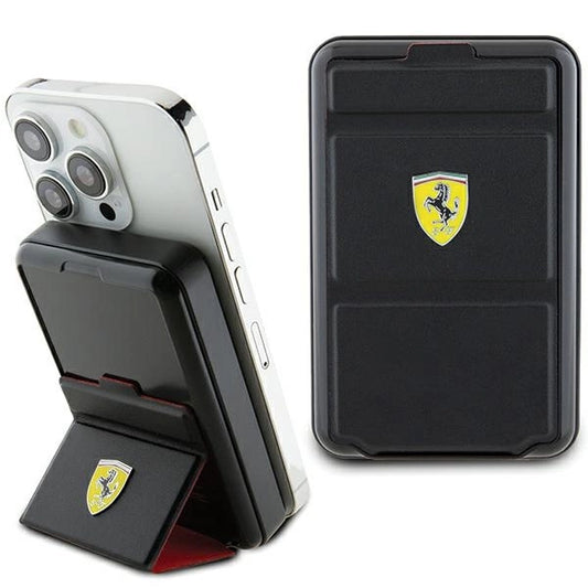 Powerbank Ferrari Metal Logo MagSafe induction 15W 10000 mAh with stand function - black_0
