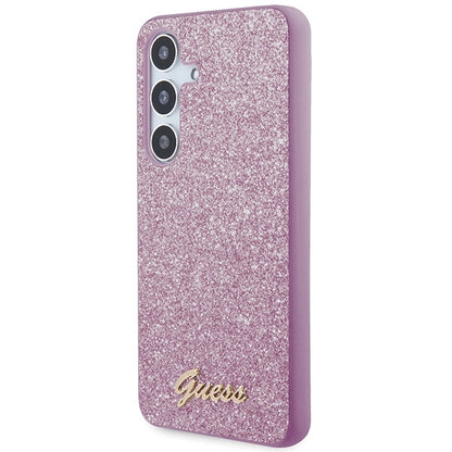 Guess Glitter Script case for Samsung Galaxy S24+ - purple_1
