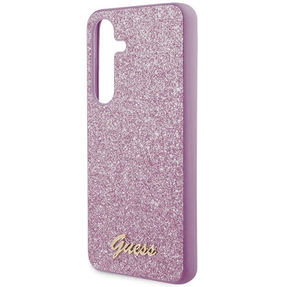 Guess Glitter Script case for Samsung Galaxy S24+ - purple_5