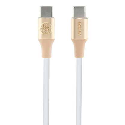 Guess Ebossed Logo USB-C / USB-C Cable 1.5m Fast Charging - Gold_0