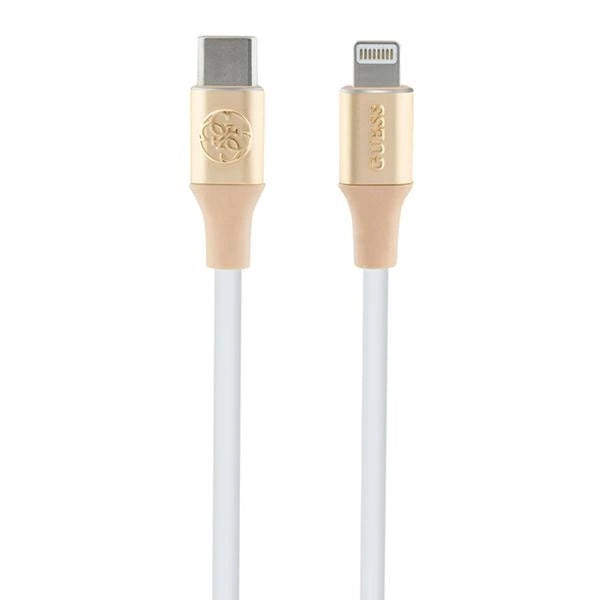 Guess Ebossed Logo USB-C / Lightning cable 1.5m fast charging - gold_0