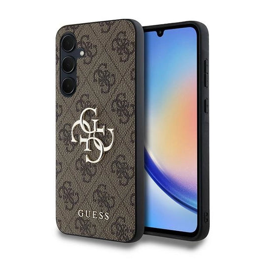 Guess 4G Big Metal Logo case for Samsung Galaxy A35 - brown_0