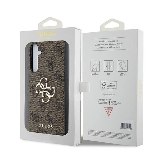 Guess 4G Big Metal Logo case for Samsung Galaxy A35 - brown_7