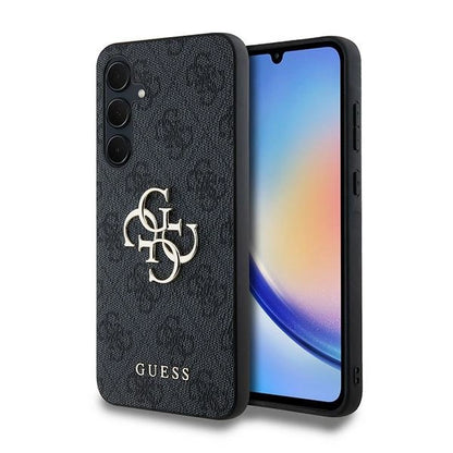 Guess 4G Big Metal Logo case for Samsung Galaxy A35 - black_0