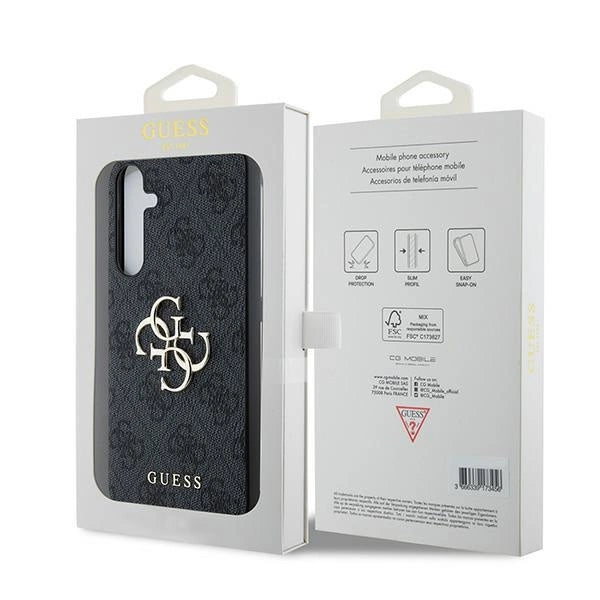 Guess 4G Big Metal Logo case for Samsung Galaxy A35 - black_7