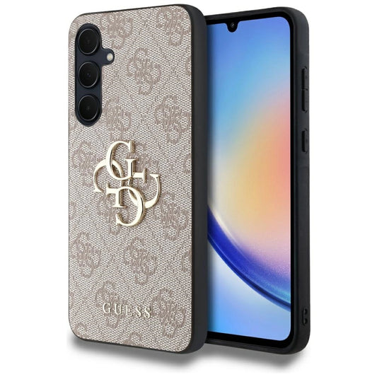 Guess 4G Big Metal Logo case for Samsung Galaxy A35 - pink_0
