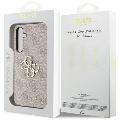 Guess 4G Big Metal Logo case for Samsung Galaxy A35 - pink_7