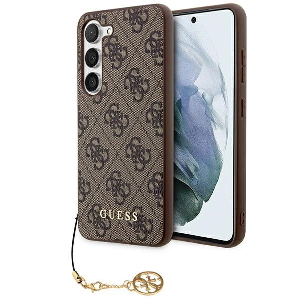 Guess 4G Charms Collection case for Samsung Galaxy A35 - brown_0